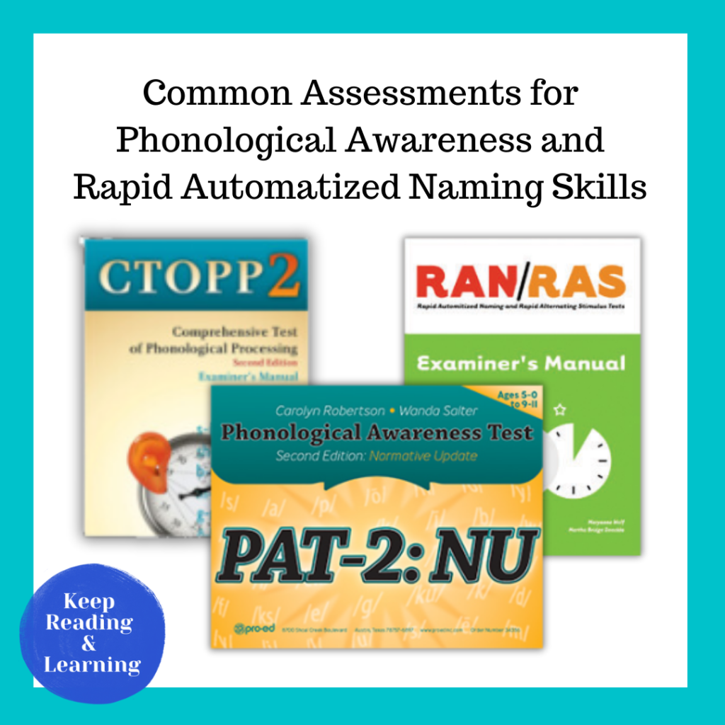 CTOPP-2, RAN/RAS, PAT-2:NU