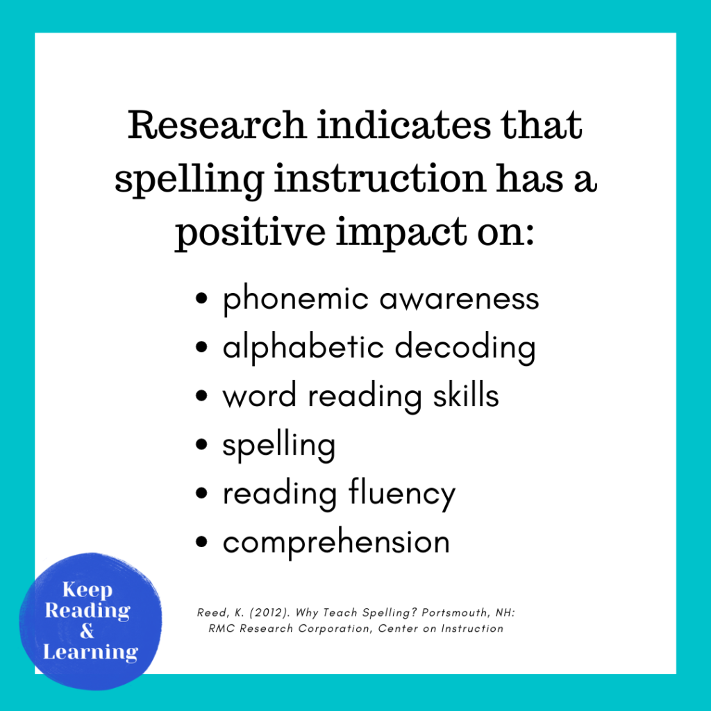 Benefits of Teaching Spelling