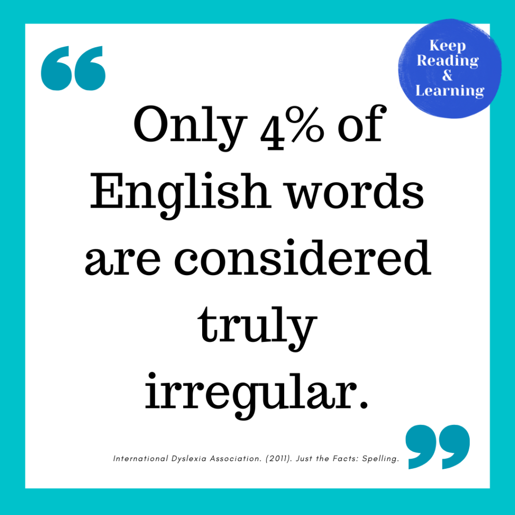 English Spelling is not that irregular.