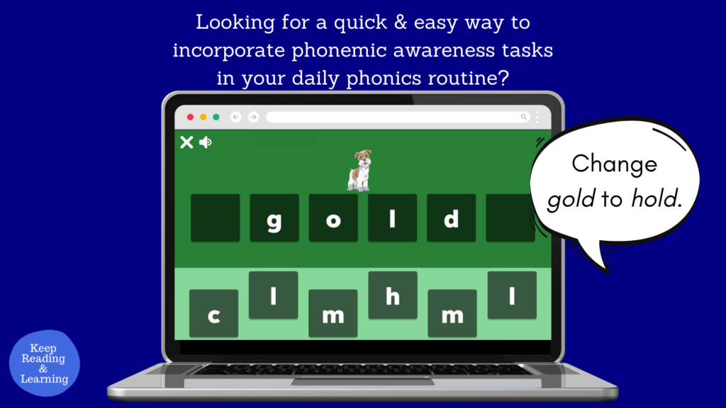 Word ladder phonics game online