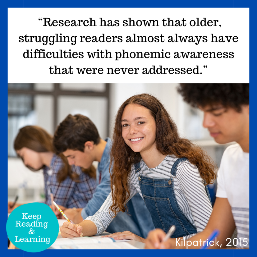 Phonemic Awareness in Older Students