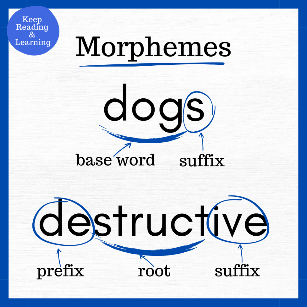 Morphology Morphemes Prefix Suffix Root Base Word Wilson Reading 4th Edition