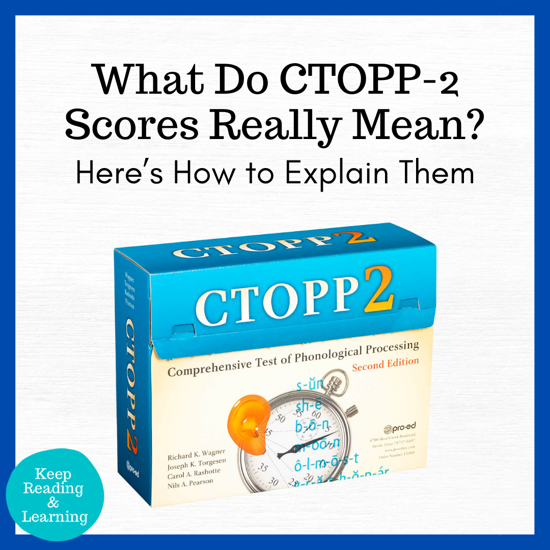 CTOPP-2 score interpretation