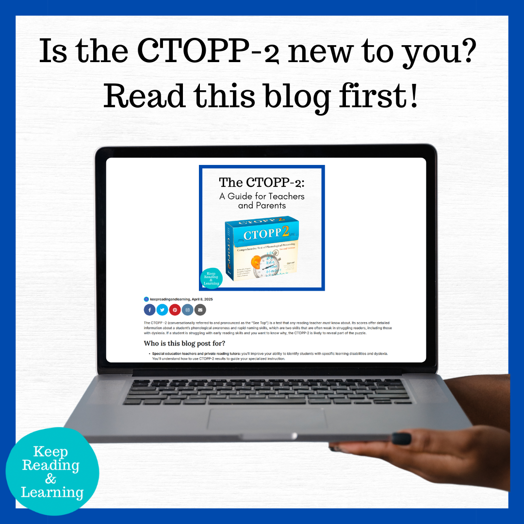 CTOPP Test Dyslexia